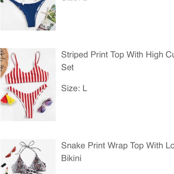 STRIPED BIKINI - Picture 2 of 2